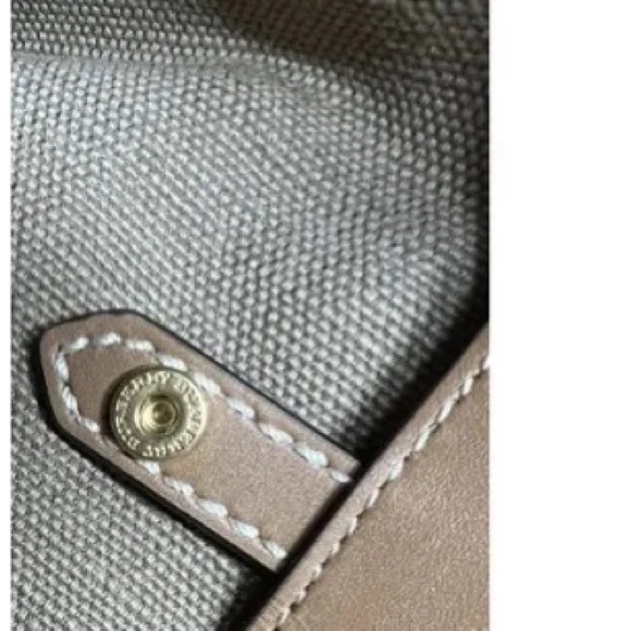 BURBERRY ASHBY canvas check medium leather trim convertible Tote shoulder bag - Picture 9 of 10